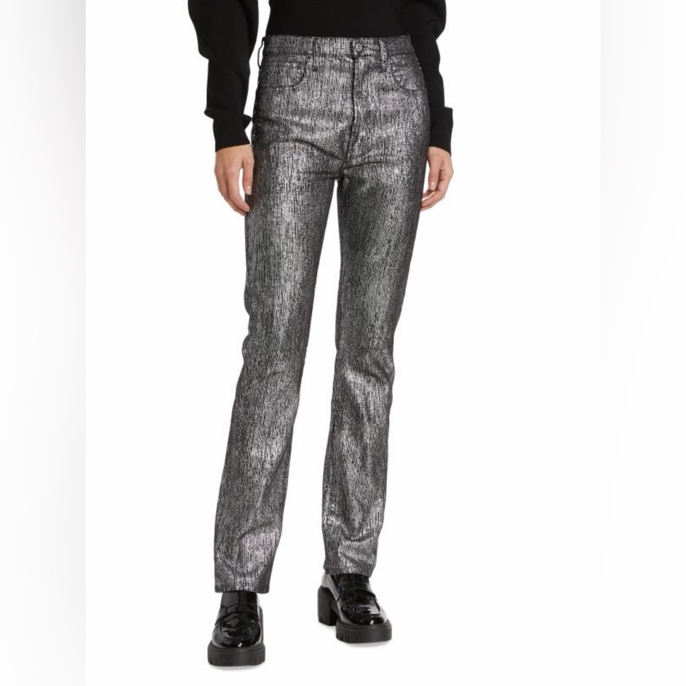 7 For All Mankind Easy Slim Fit Jeans ~ Foil Dots ~ Size 28